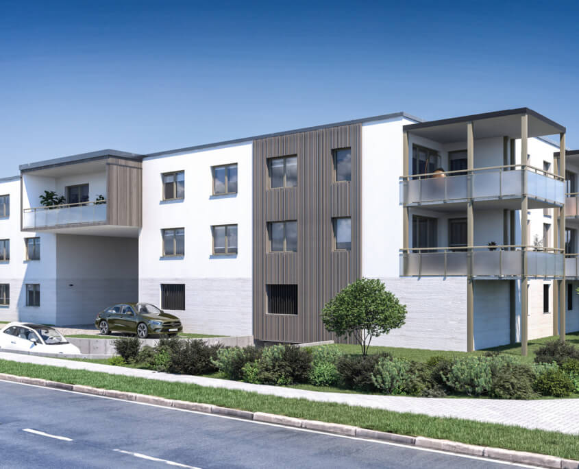 EG Holzbau aus Franken • Projektentwicklung • Mariushoefe Front EG Holzbau aus Franken • Projektentwicklung • Mariushoefe Front